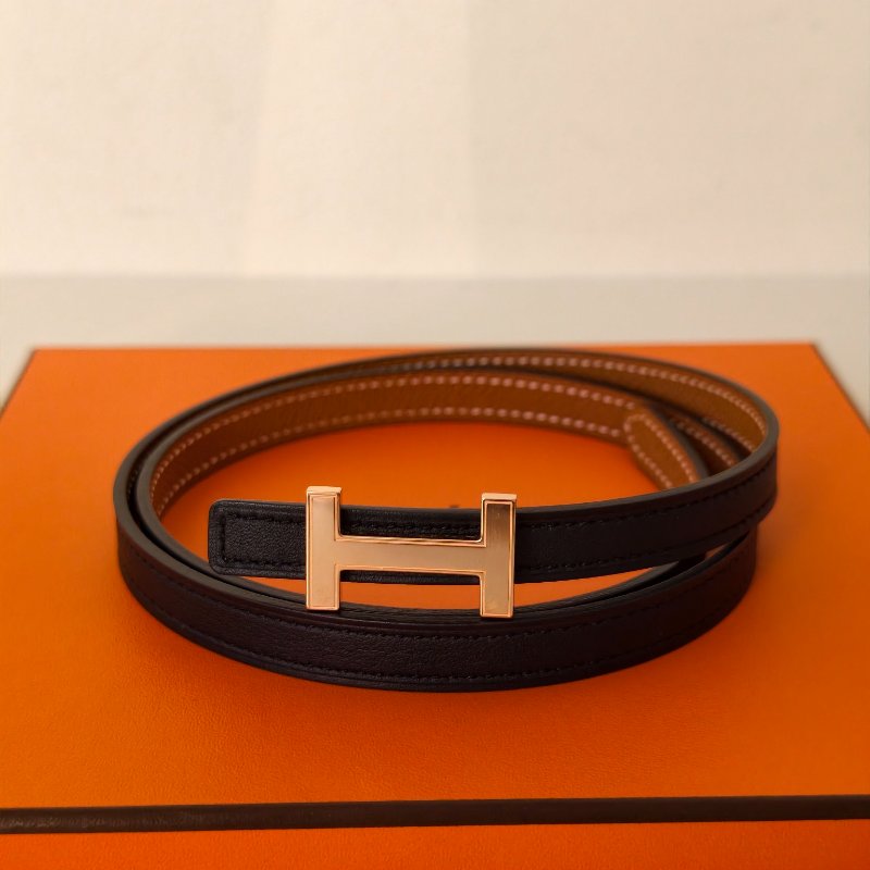 hermes 愛馬仕 女款細腰帶 B刻 2023年 長90cm 閒置成色-1