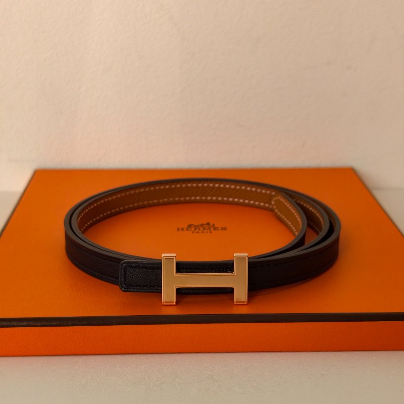 hermes 愛馬仕 女款細腰帶 B刻 2023年 長90cm 閒置成色-3