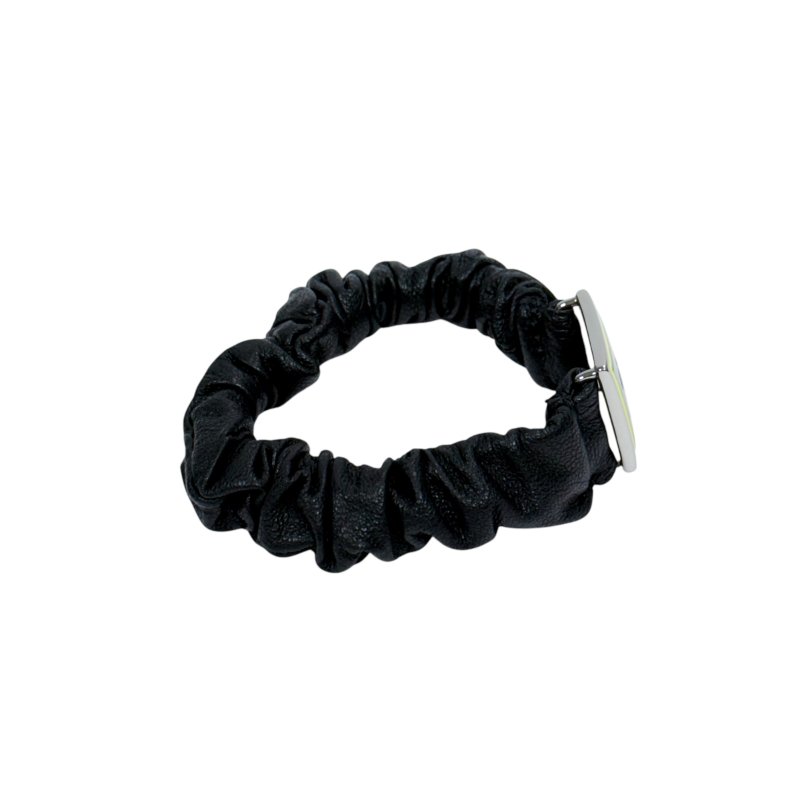 CHANEL CC 皮革 彈性 束髮橡筋-2