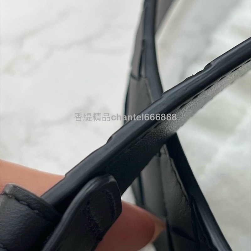 香緹國際精品 284 BV黑編織皮帶-2
