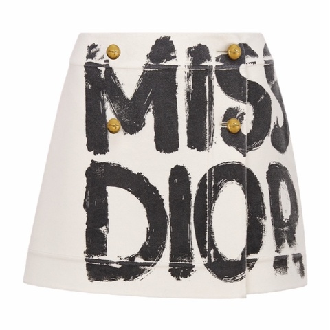 Dior 女士 裹身式羊毛迷你裙36F 38F FR-36 FR-38 FR-40碼