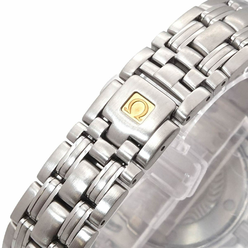 歐米茄海馬系列專業潛水錶 300 公尺 2583.80 女士腕錶，附日期顯示，藍色石英機芯-5