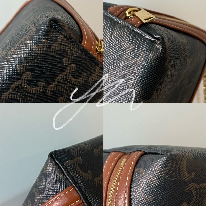 CELINE Triomphe老花貝殼包-6