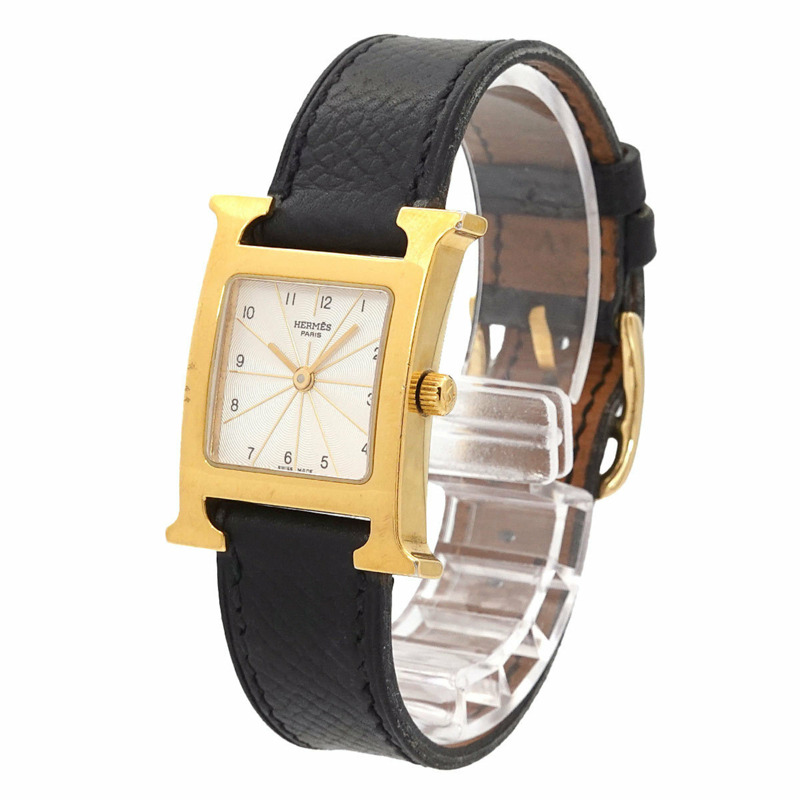 愛馬仕 H Watch HH1 201 女士銀色石英錶-1