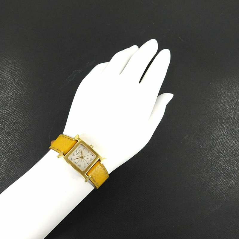 愛馬仕 H Watch HH1 201 女士銀色石英錶-3