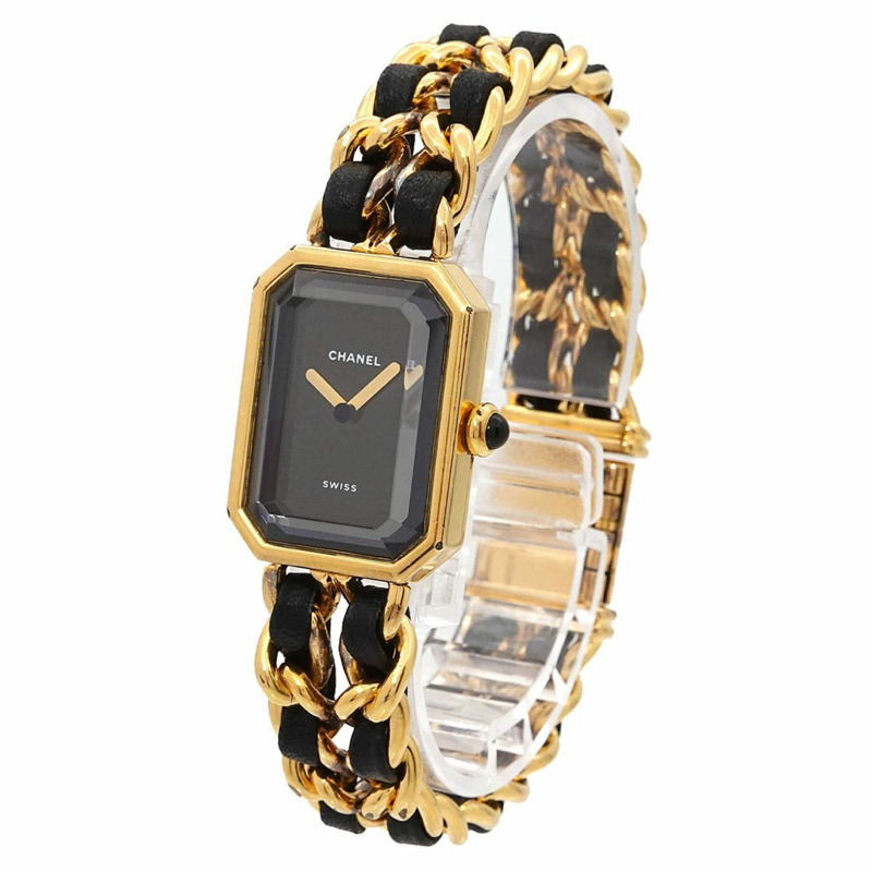 香奈兒 Premiere 女士腕錶,L 碼,H0001,黑金配色,石英機芯-1