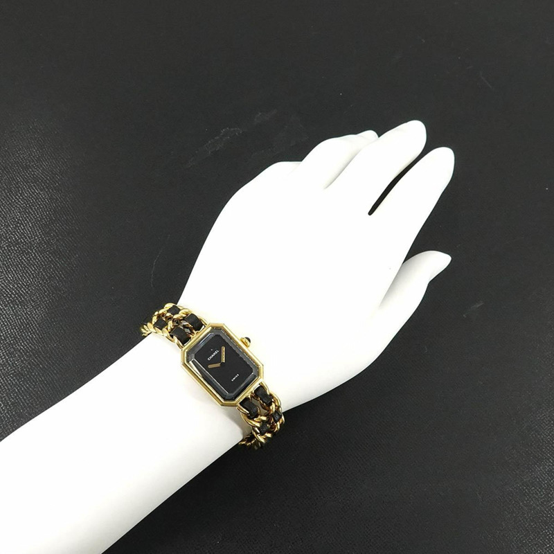 香奈兒 Premiere 女士腕錶,L 碼,H0001,黑金配色,石英機芯-2