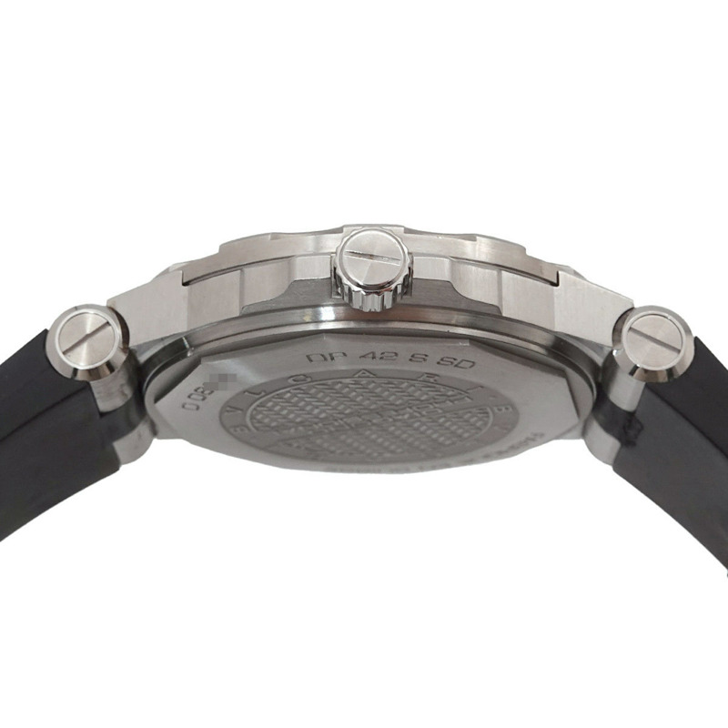 寶格麗 Diagono Professional Scuba Aqua DP42SSD 男士腕錶，附日期顯示，黑色，自動機械錶-5