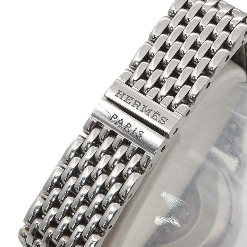 愛馬仕 CA2 110 女士銀色石英超薄腕錶-6