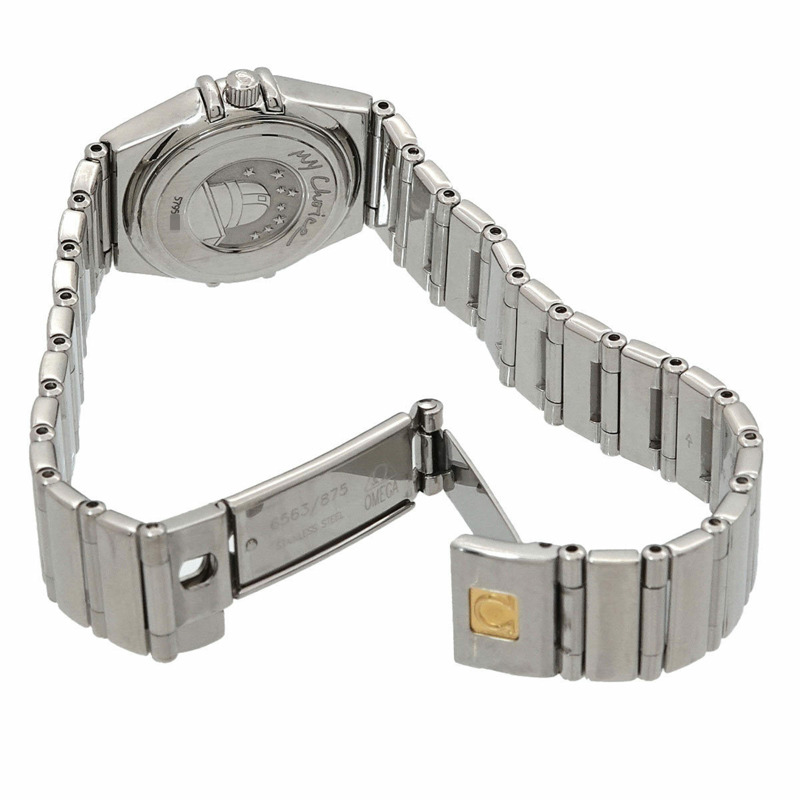 歐米茄星座系列迷你款 My Choice 1561 71 女士白色錶殼石英腕錶-4