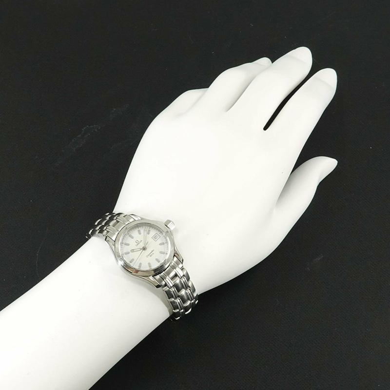 歐米茄海馬系列120 2581 21女士腕錶，附日期顯示和白色石英機芯-3