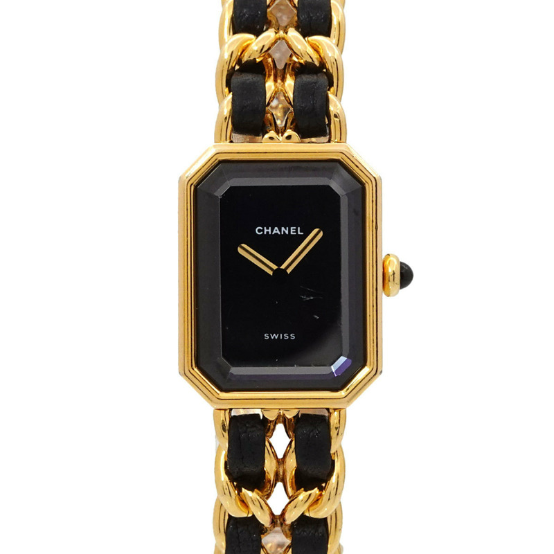 香奈兒 Premiere 女士腕錶,L 碼,H0001,黑金配色,石英機芯-0