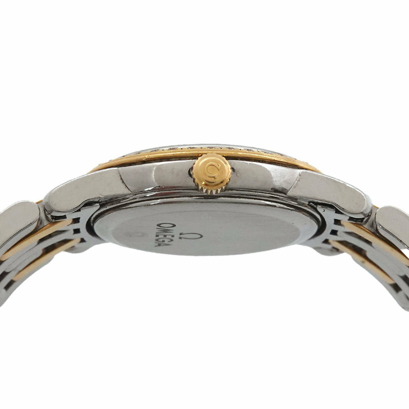 歐米茄 (OMEGA) DeVille Prestige 雙色 413 25 22 60 08 001 女士腕錶，鑲鑽錶圈，黃金及黃色石英機芯-4