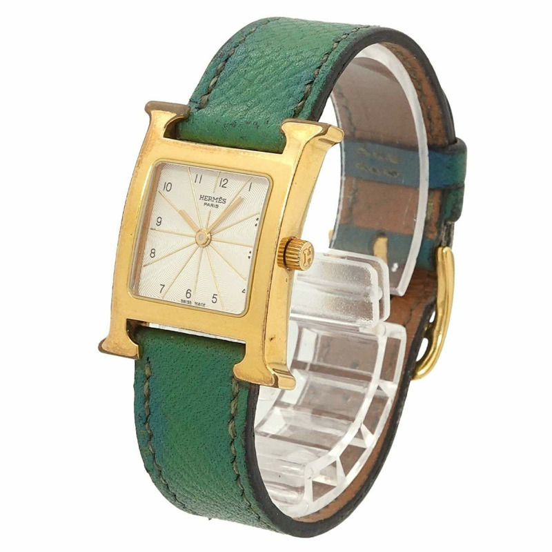 愛馬仕 H Watch HH1 201 女士銀色石英錶-2