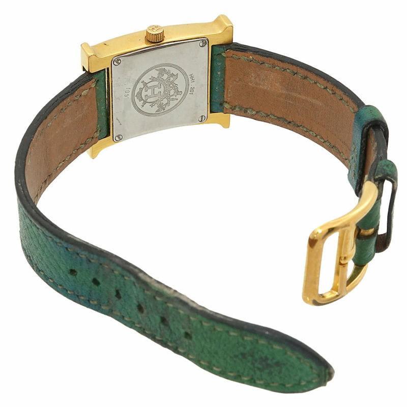 愛馬仕 H Watch HH1 201 女士銀色石英錶-4