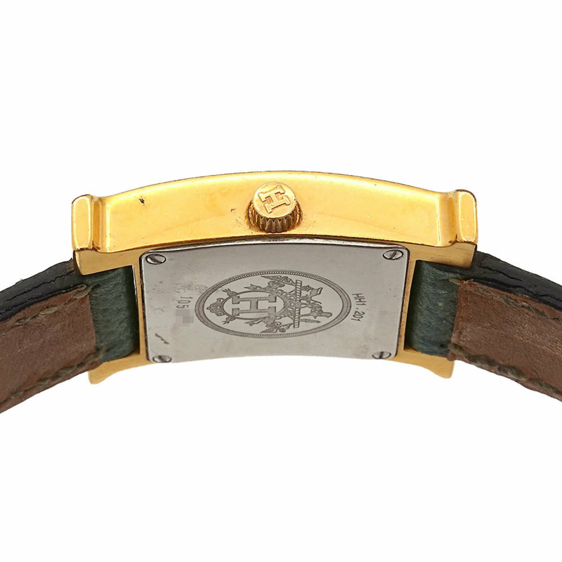 愛馬仕 H Watch HH1 201 女士銀色石英錶-5