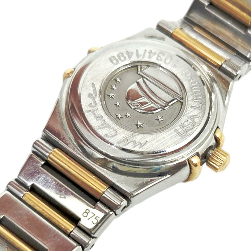 歐米茄星座系列 My Choice 美國限量版(1499 枚)K18PG 精鋼錶殼,鑲鑽藍色錶盤,型號 1357.77 女士腕錶-5