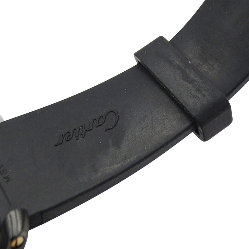 卡地亞 Calibre Diver 男士腕錶，碳纖維錶殼，日期顯示，自動上鍊，型號 AT W2CA0004，橡膠錶帶，PG 材質，玫瑰金錶殼，黑色錶盤-13