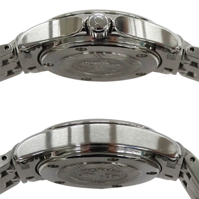 歐米茄海馬系列2571.31女錶，120公尺防水，日期顯示，石英機芯，QZ系列，不鏽鋼錶殼，銀色，拋光處理-2