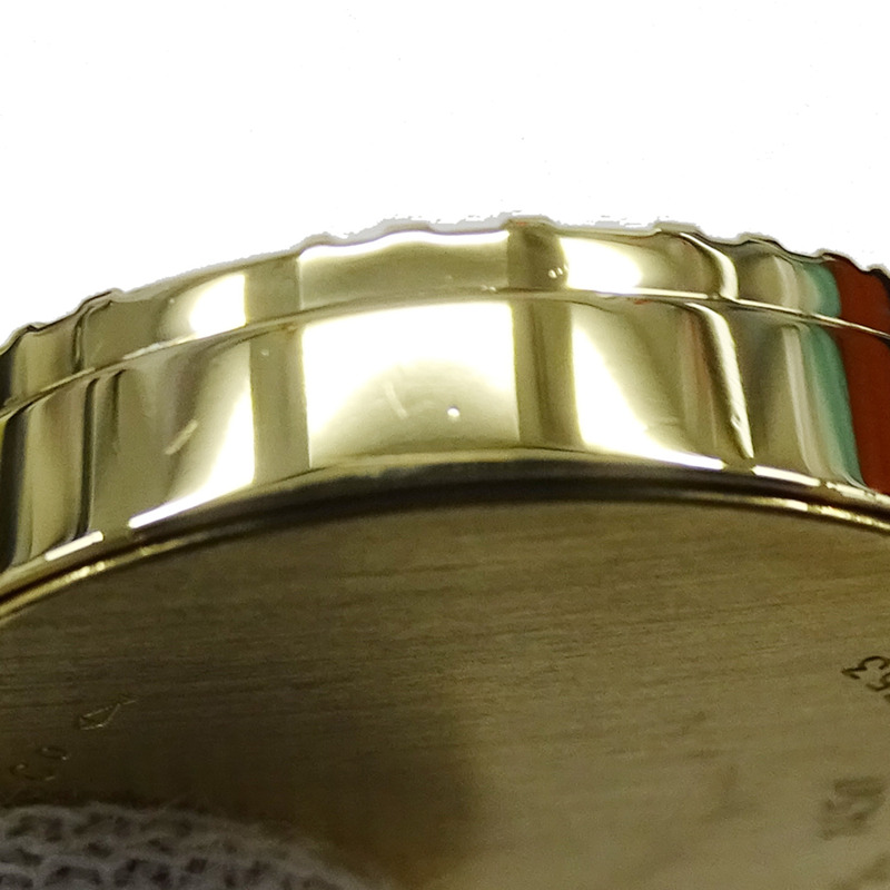 Tiffany & Co.) 女士 Atlas 石英腕錶，QZ 750YG，18K 金，黑色皮革錶帶，拋光，L0630-12