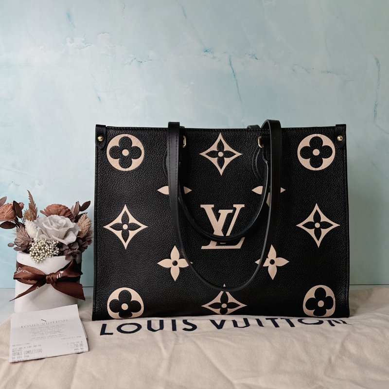 LV OnTheGo MM壓紋托特包-0