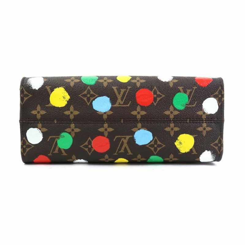 路易威登 On the Go PM Monogram 帆布手提包/單肩包,棕色和多色拼接 (LV x YK) - 女士款,M46380,免運費,90238k-3