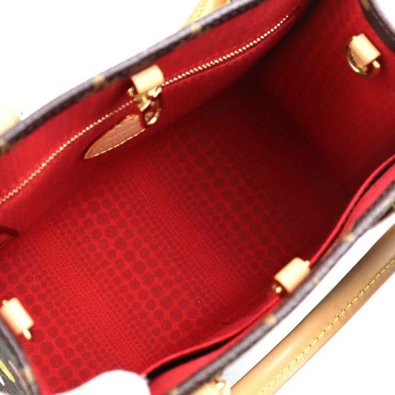 路易威登 On the Go PM Monogram 帆布手提包/單肩包,棕色和多色拼接 (LV x YK) - 女士款,M46380,免運費,90238k-4