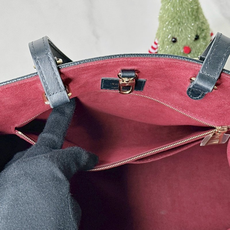 LV OnTheGo MM雙色牛皮托特包-9