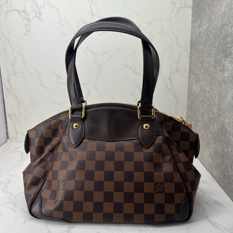 香緹國際精品 849 LV 棋盤格水餃包 極新-8