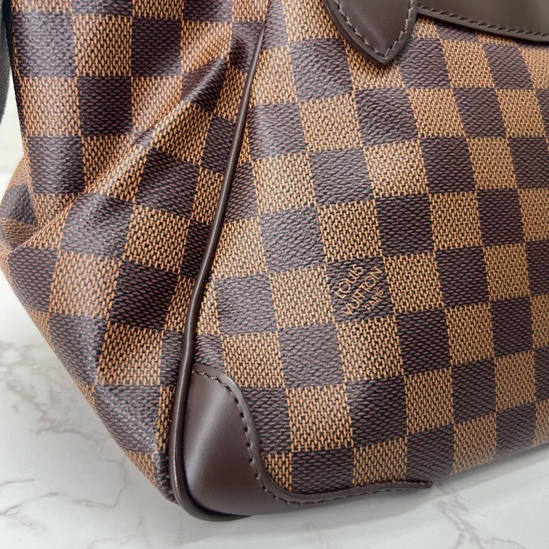 香緹國際精品 849 LV 棋盤格水餃包 極新-10