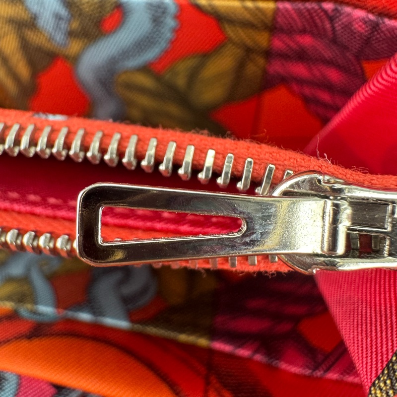 HERMES Silk’In classic 粉紅色 絲巾長銀包 T Stamp Epsom皮-11