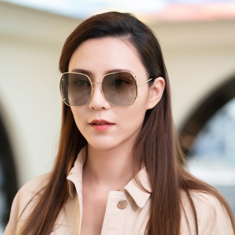 Salvatore Ferragamo 太陽眼鏡(金色)-4