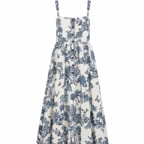 Dior 女士 Dioriviera 中長喇叭連衣裙FR-36碼