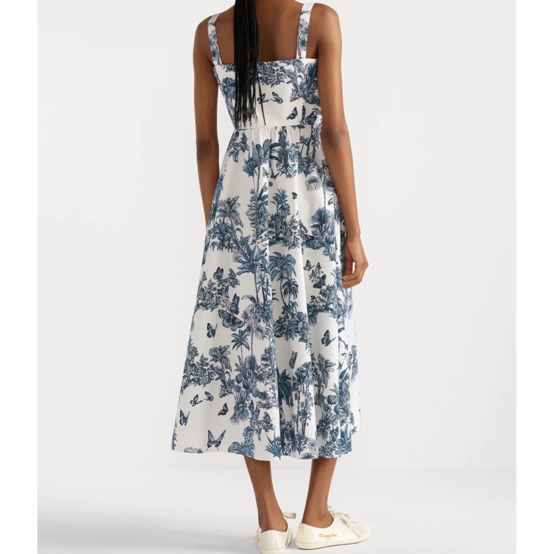 Dior 女士 Dioriviera 中長喇叭連衣裙FR-36碼-3