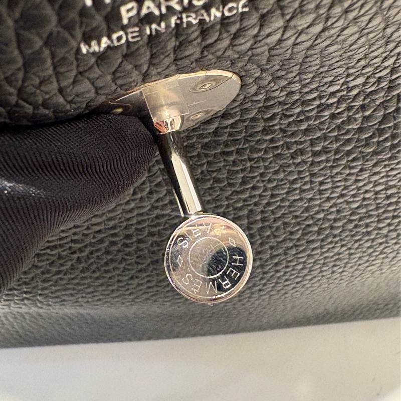 Hermes黑拼棕Lindy 30cm-14