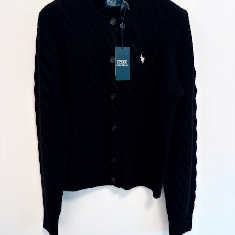 Polo Ralph Lauren 絞花針織羊毛喀什米爾羊毛混紡開襟衫-6