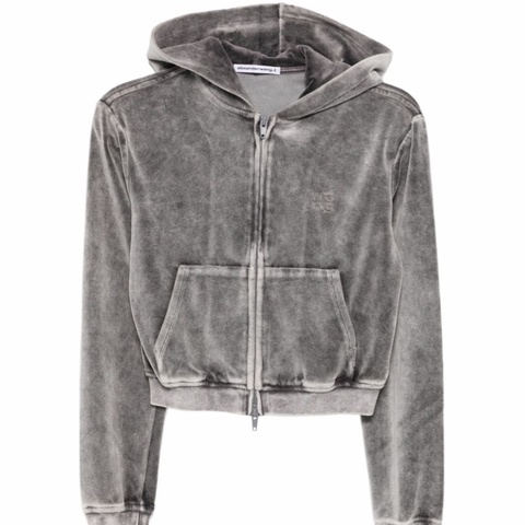 Alexander Wang 女士 天鵝絨連帽衫S碼