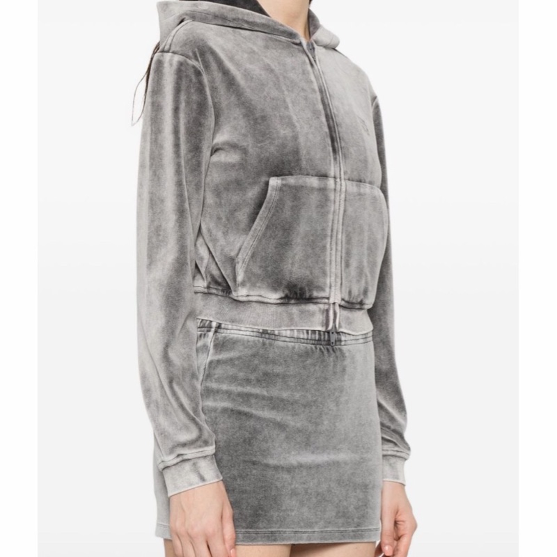 Alexander Wang 女士 天鵝絨連帽衫S碼-3