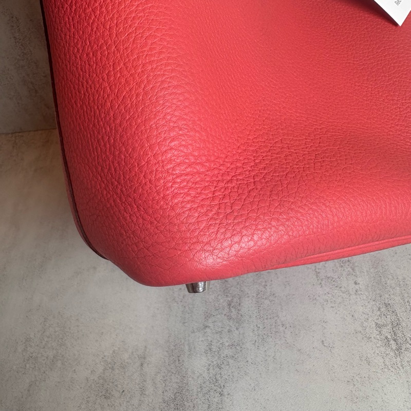 HERMES PICTON18銀扣 T5 薔薇粉 N刻 菜籃子-7