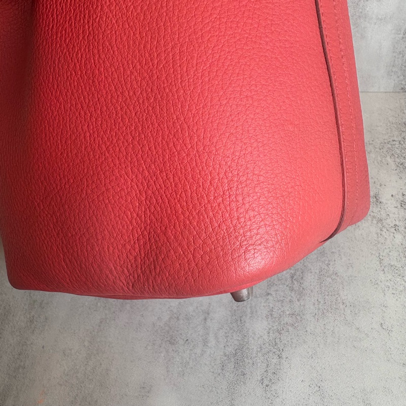 HERMES PICTON18銀扣 T5 薔薇粉 N刻 菜籃子-19