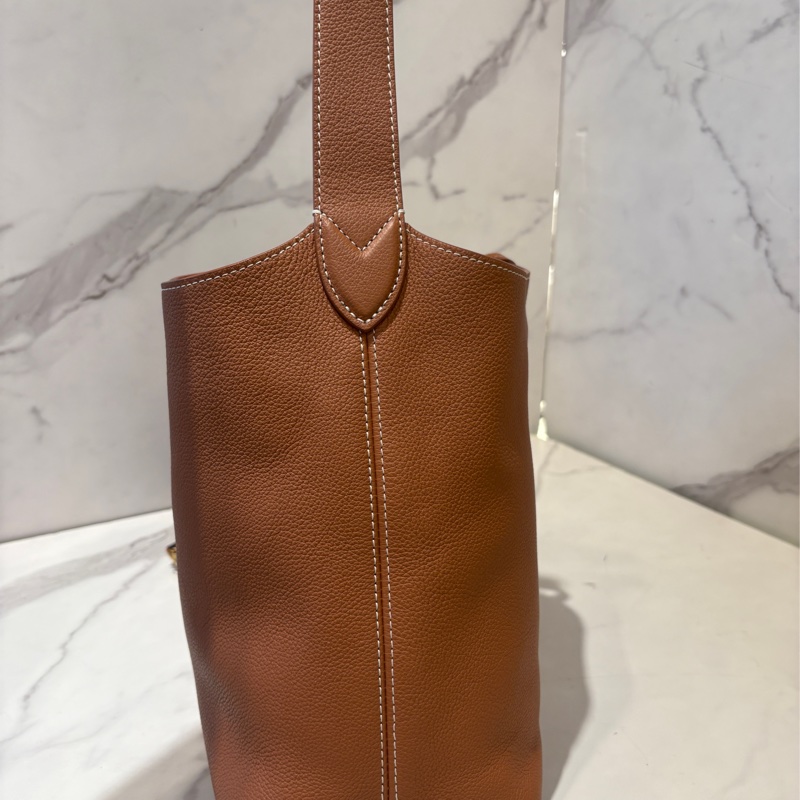 LV M5354 棕全皮鎖頭Hobo-3