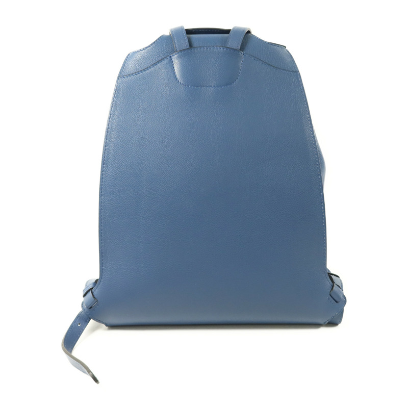 HERMES Evercolor皮革Sac A Dos GR24銀扣背包Bleu Brighton-1