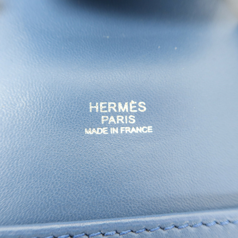 HERMES Evercolor皮革Sac A Dos GR24銀扣背包Bleu Brighton-5