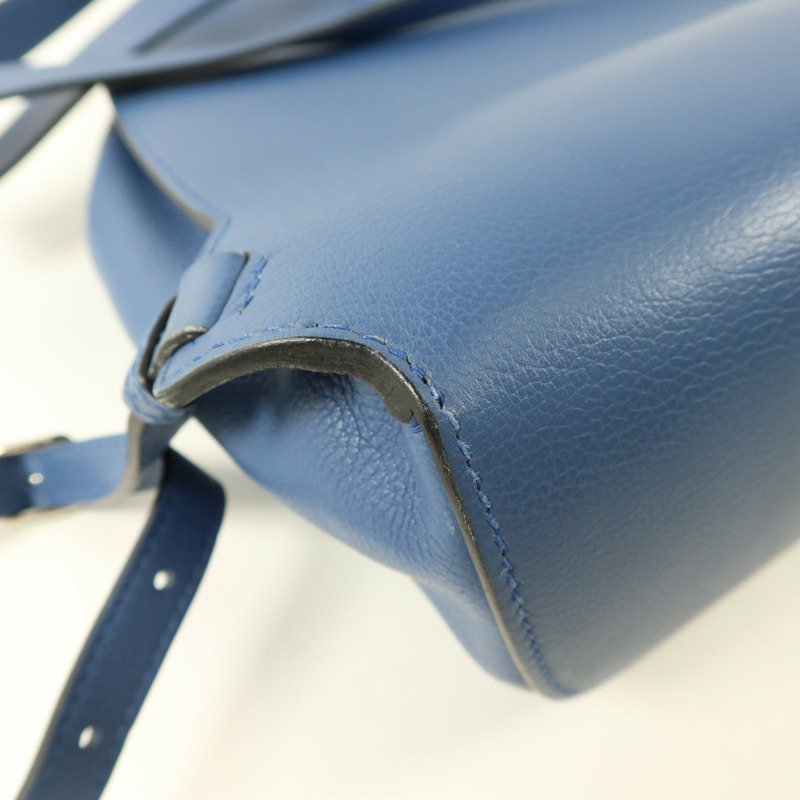 HERMES Evercolor皮革Sac A Dos GR24銀扣背包Bleu Brighton-16