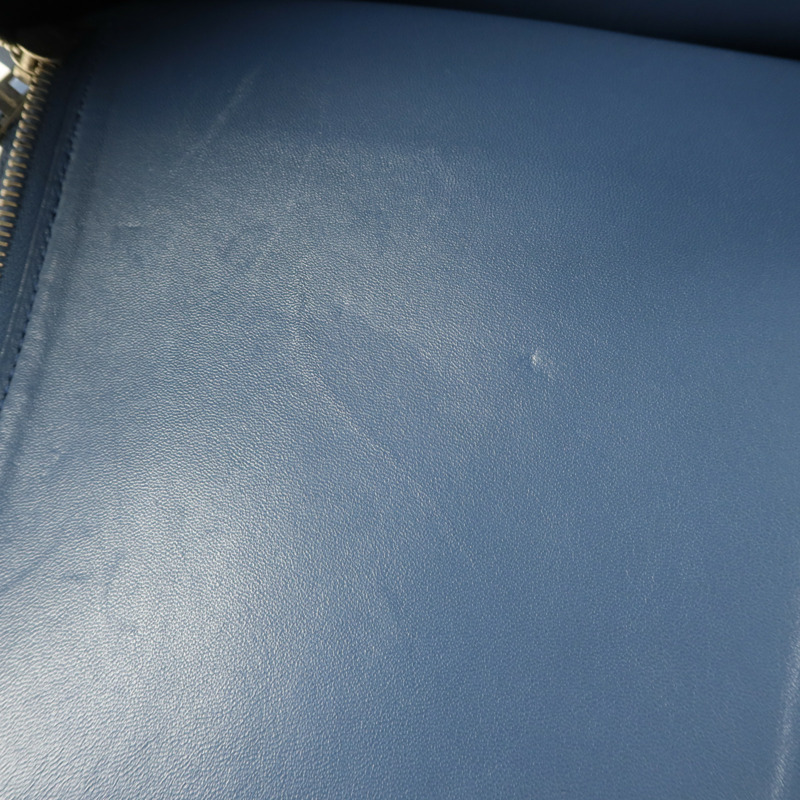 HERMES Evercolor皮革Sac A Dos GR24銀扣背包Bleu Brighton-20