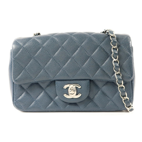 CHANEL 牛皮皮革Classic 20銀扣鏈帶肩背袋