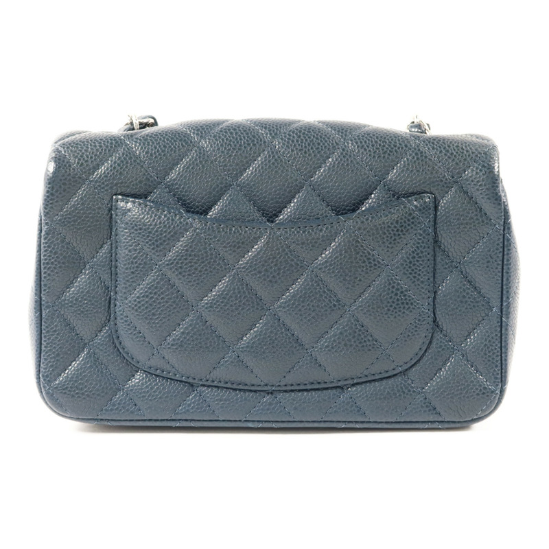 CHANEL 牛皮皮革Classic 20銀扣鏈帶肩背袋-1