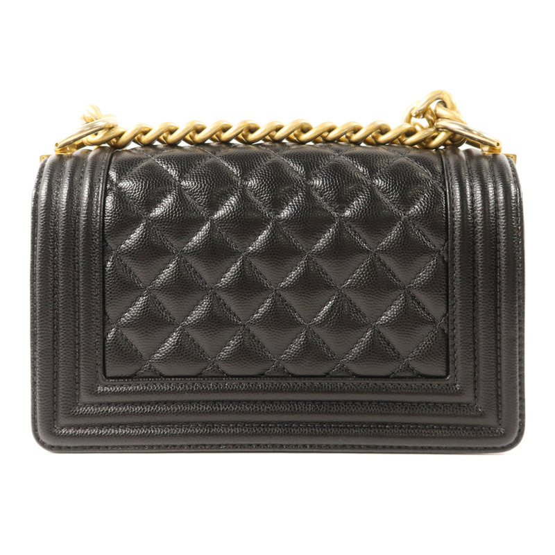 CHANEL 牛皮皮革Boy 20金扣鏈帶肩背袋-1