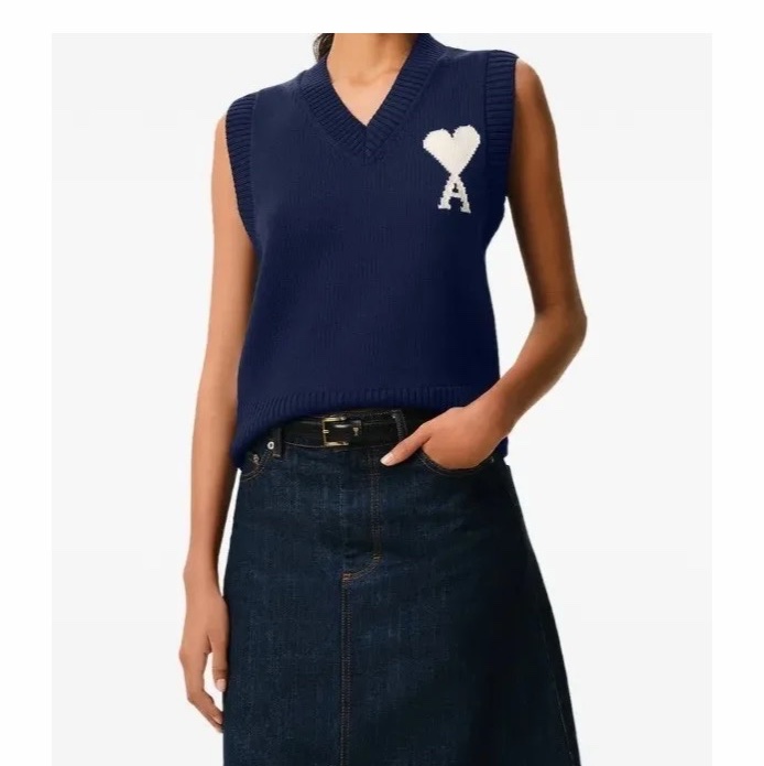 Ami Paris 女士 無袖針織衫XXS XS S M L XL XXL碼-2