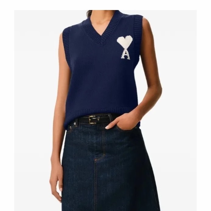 Ami Paris 女士 無袖針織衫XXS XS S M L XL XXL碼-4